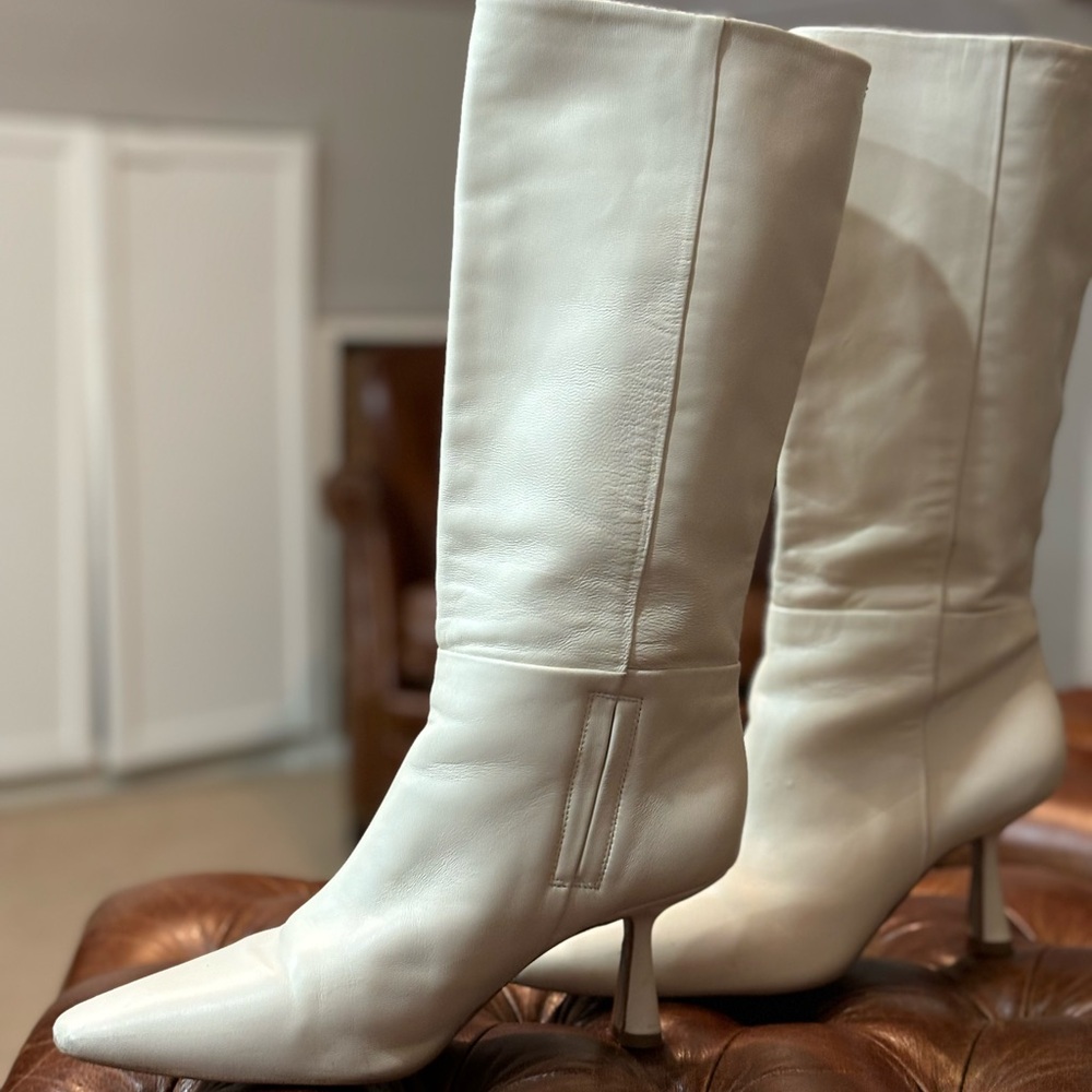 Sam Edelman mid calf boots.Size 9.5, 3” heel, good condition, slight wear on toe